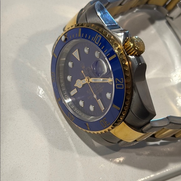 Rolex Blue and Gold Dive Watch - Picture 9 of 12